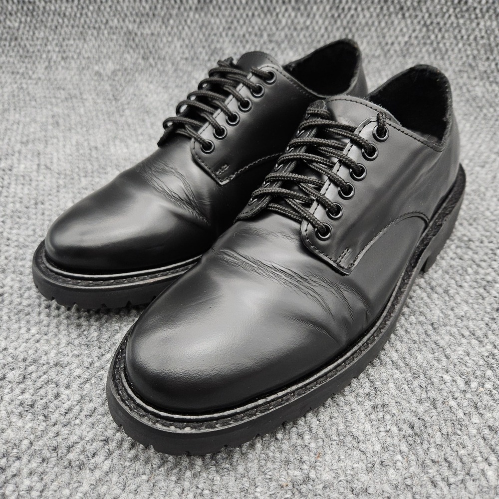 Thursday Boot Co. (Men's 9) Renegade Black Leather Oxford Lug Sole Lace Up Shoes